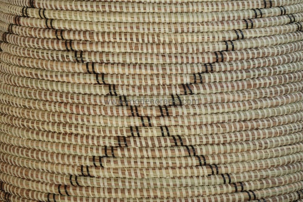 Handwoven Senegalese Laundry Basket with lid - Sustainable home decor