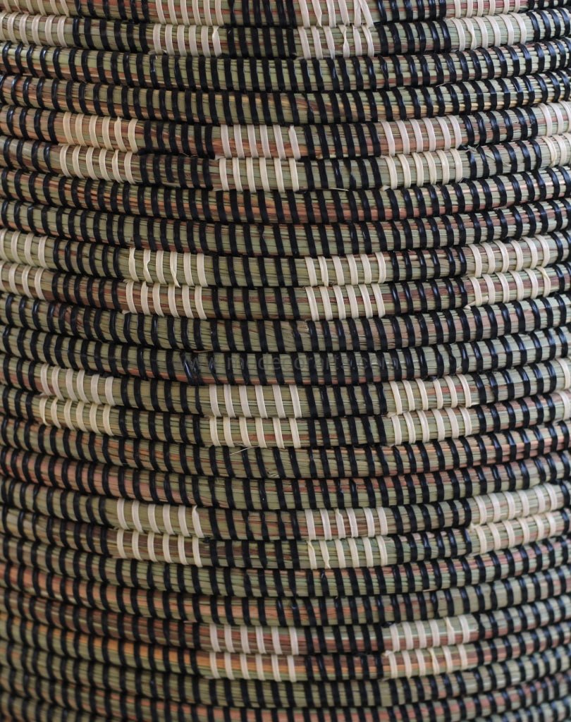 Handwoven Senegalese Laundry Basket with lid - Sustainable home decor