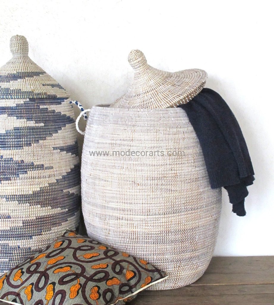 Mejora de la decoración del hogar con un presupuesto  Use la cesta de  lavandería para decorar – modecorarts