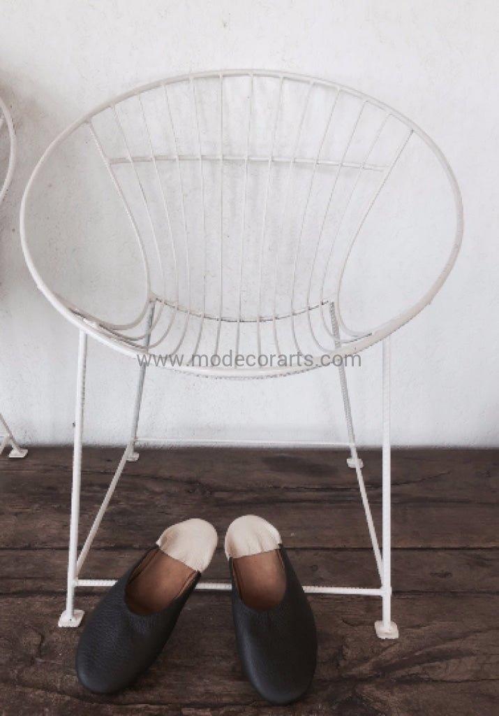 metallic iron garden chair, handwelded comfy chair for indoor and outdoor