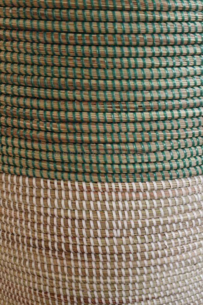Handwoven Senegalese Laundry Basket with lid - Sustainable home decor