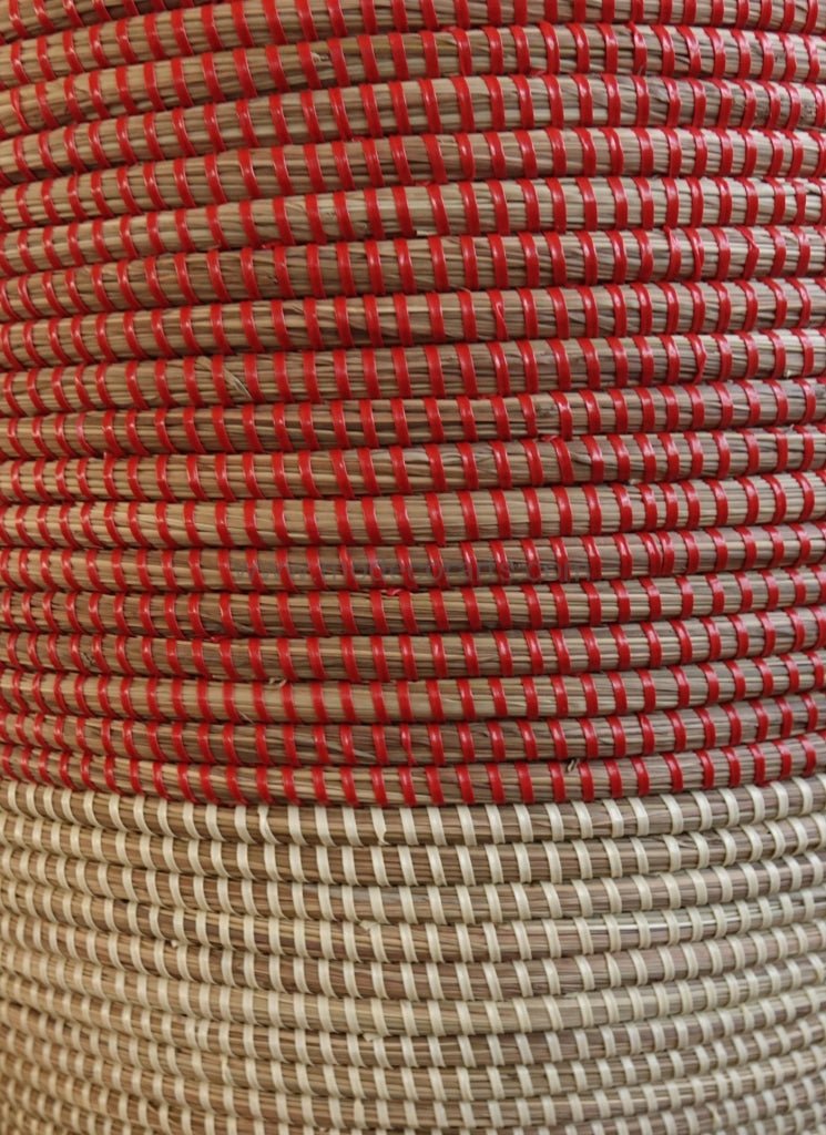 Handwoven Senegalese Laundry Basket with lid - Sustainable home decor