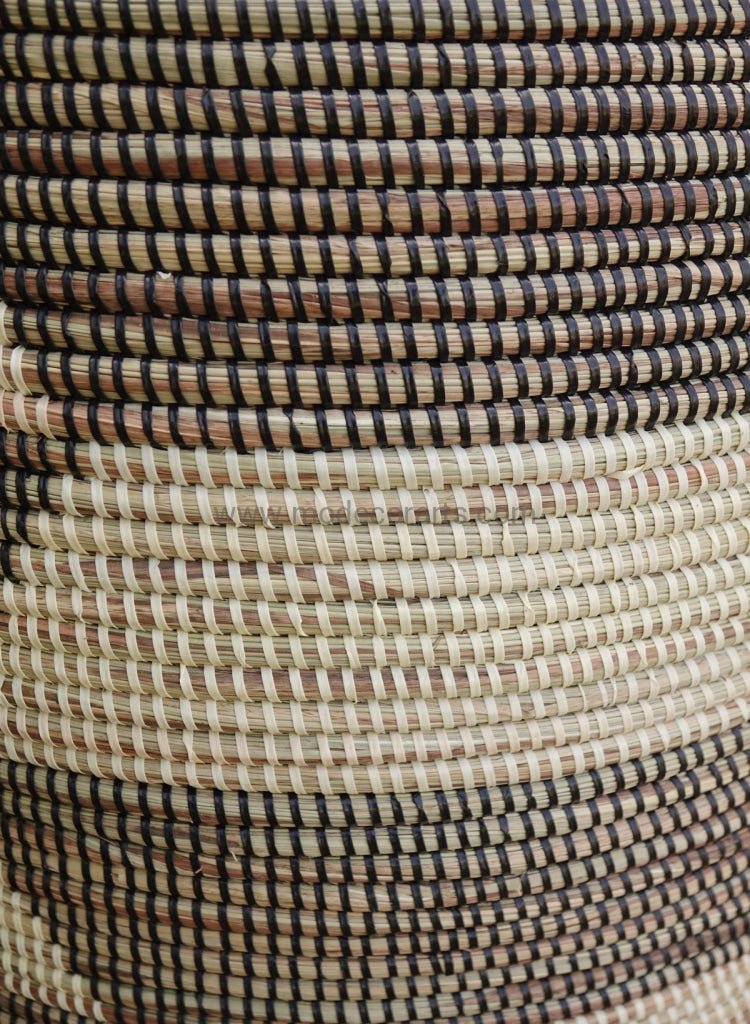 Handwoven Senegalese Laundry Basket with lid - Sustainable home decor