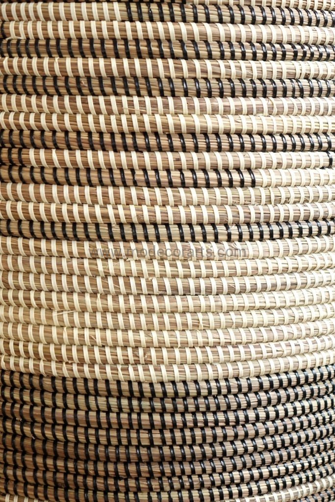 Handwoven Senegalese Laundry Basket with lid - Sustainable home decor