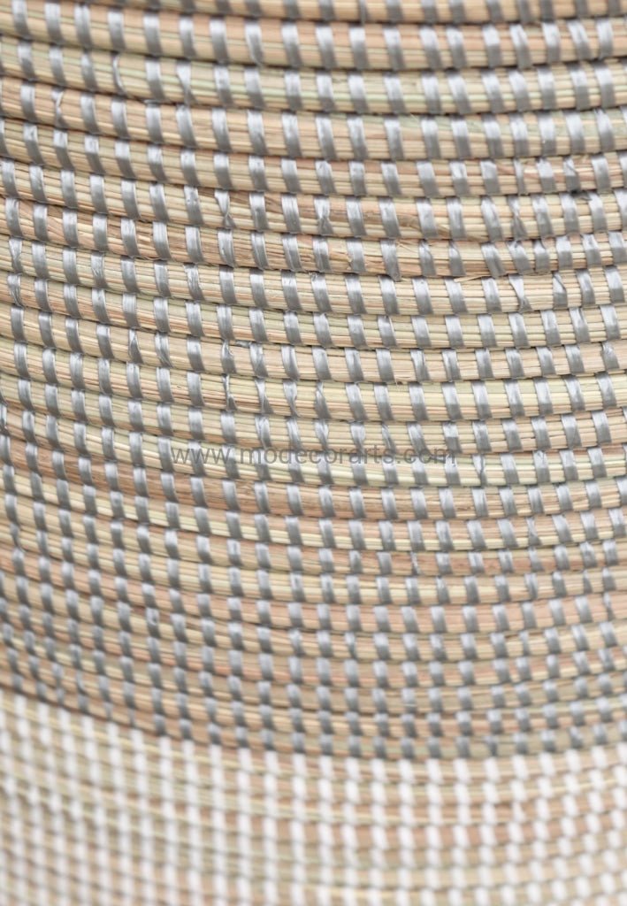 Open Basket in duo color / Gray & White / Storage Basket / Minimalist Home Decor - modecorarts