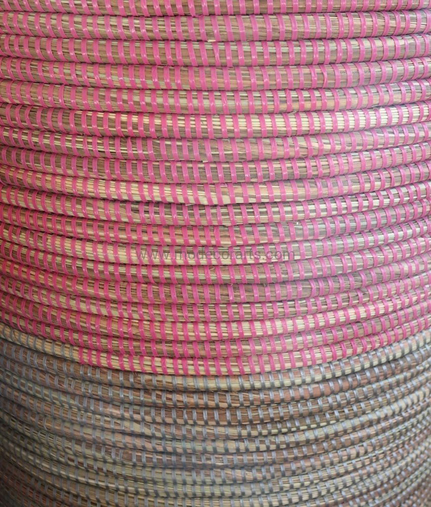 Open Basket in duo color / Pink & Gray / Storage Basket / Decluttering Solution / Apartment Idea - modecorarts