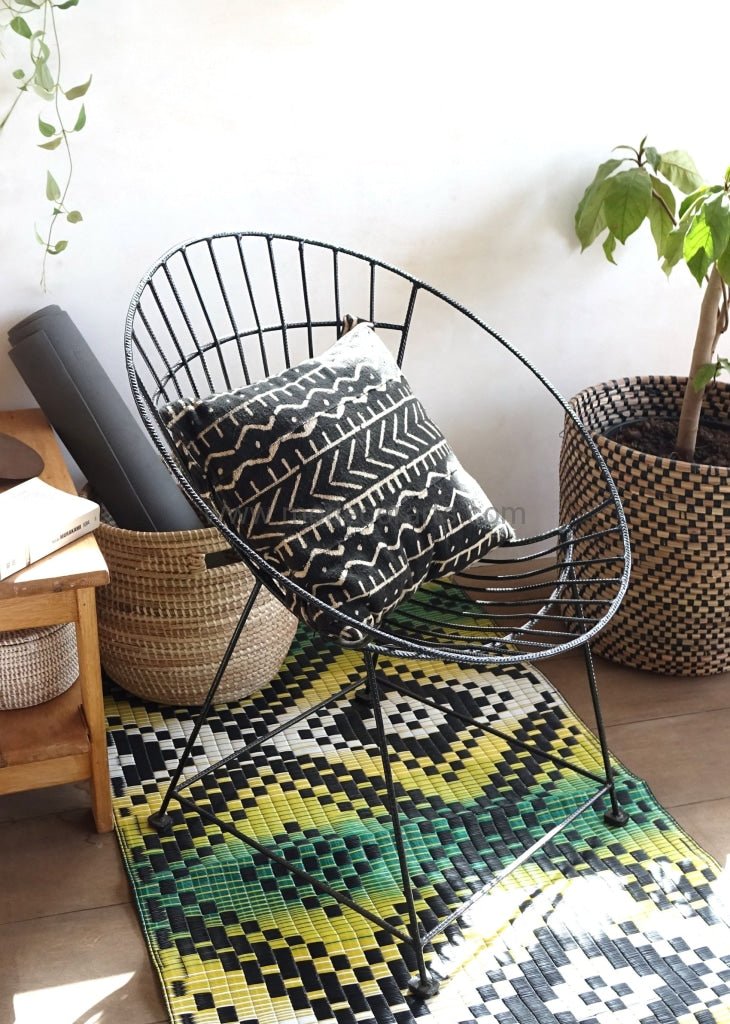 SALE | Set of 2 Metal Garden Chairs in Black / Comfy Chairs - modecorarts