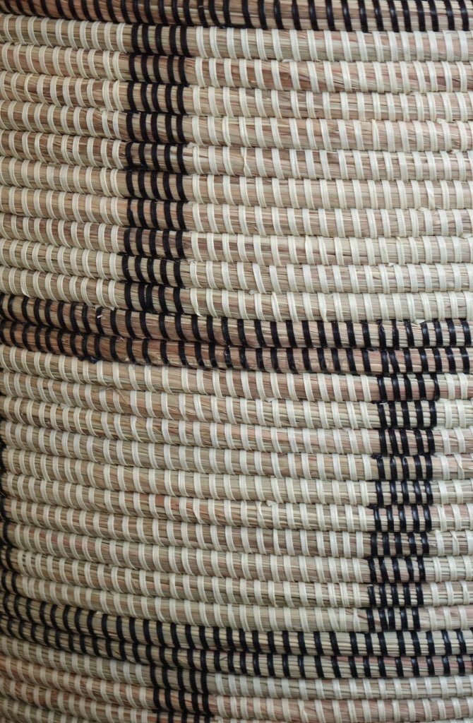 Handwoven Senegalese Laundry Basket with lid - Sustainable home decor