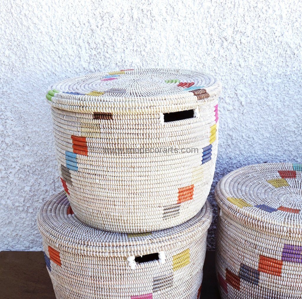 Baskets for Toys with colorful pattern