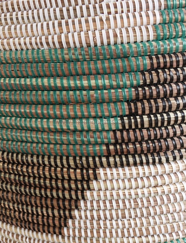 Handwoven Senegalese Laundry Basket with lid - Sustainable home decor