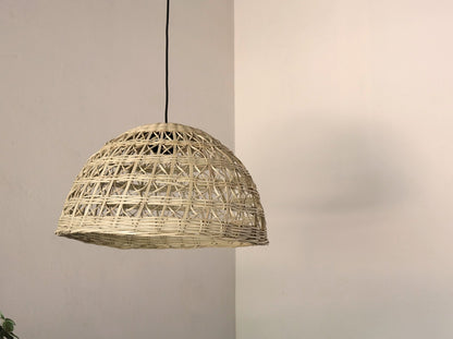 Handwoven Lampshades in Palm Stems / Wicker Chandelier / Rattan Light Shade - modecorarts